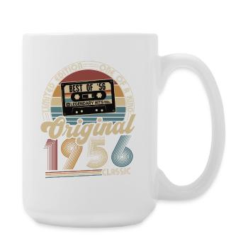 Original 1956 Vintage Vintage Birthday Retro - Large Mug 440 ml - white - Right