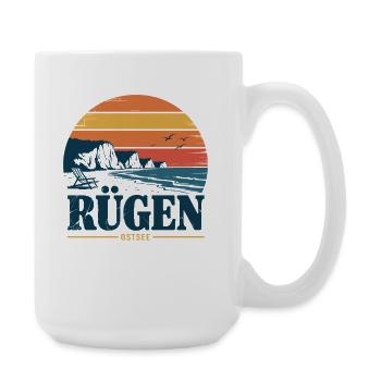 Rügen Baltic Sea Retro Gift - Large Mug 440 ml - white - Right