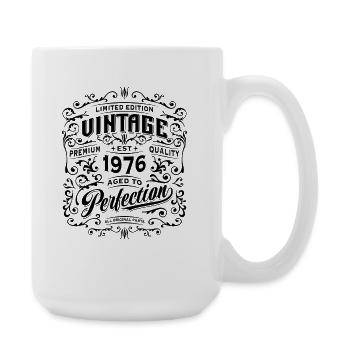 Vintage 1976 Limited Edition Retro Birthday - Large Mug 440 ml - white - Right