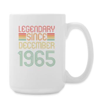 Legendary since December 1965, Retro, Birthday - Large Mug 440 ml - white - Right