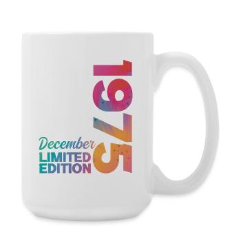Anniversaire Décembre 1975 Né en Décembre Cadeau - Grande tasse 440 ml - blanc - Droite