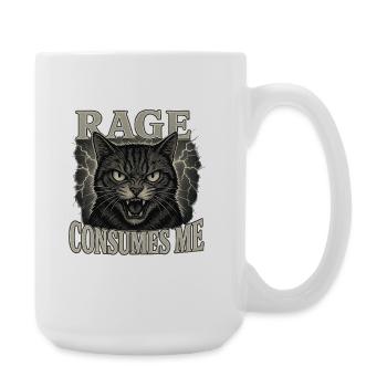 rage consumes me - Large Mug 440 ml - white - Right