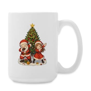 Weihnachts Dab, Santa Squad, Fun Xmas - Große Tasse 440 ml - Weiß - Rechts