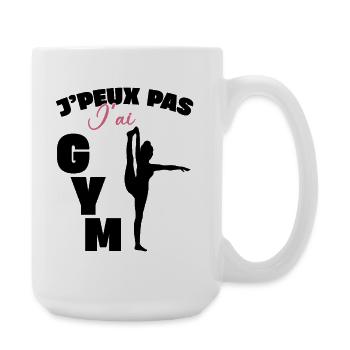 Gymnastique Cadeau Je Peux Pas J'ai Gym - Grande tasse 440 ml - blanc - Droite