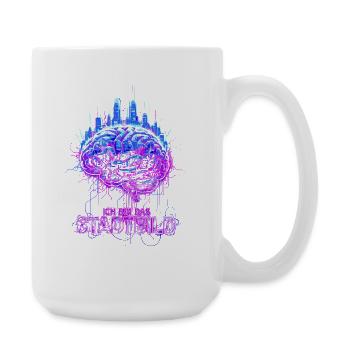 I Am The Cityscape - Neon Brain - Large Mug 440 ml - white - Right