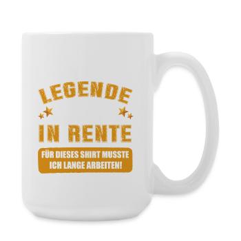 A Legend Goes Into Retirement Saying - Large Mug 440 ml - white - Right