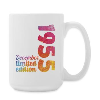Cadeau D'anniversaire Décembre 1955 Anniversaire - Grande tasse 440 ml - blanc - Droite