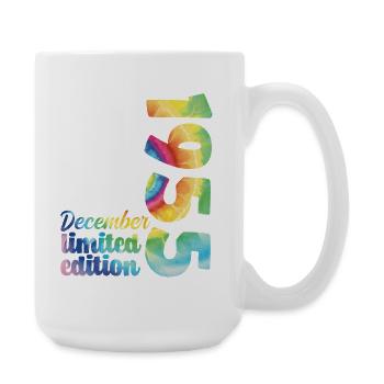 Birthday December 1955 Gift Tie And Dye Tee - Large Mug 440 ml - white - Right