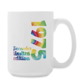 December 1975 Birthday Gift Tie And Dye Tee - Large Mug 440 ml - white - Right