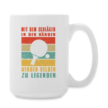 Table Tennis Players Gifts Table Tennis Outfits - Large Mug 440 ml - white - Right