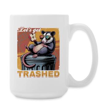 Funny Opossum - Large Mug 440 ml - white - Right