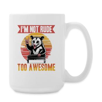 Funny Opossum - Large Mug 440 ml - white - Right