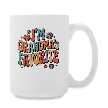 I'm Grandma's Favorite - Large Mug 440 ml - white - Right
