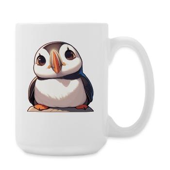 Puffin Papageientaucher - Große Tasse 440 ml - Weiß - Rechts