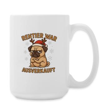 Reindeer was sold out - Large Mug 440 ml - white - Right