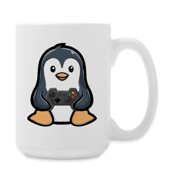 Gamer Penguin - Grande tasse 440 ml - blanc - Droite