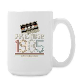 Édition limitée cadeau d’anniversaire de décembre 1985 - Grande tasse 440 ml - blanc - Droite