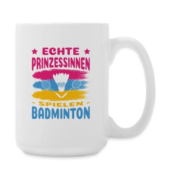 Badmintonspieler Geschenke Badminton Outfits - Große Tasse 440 ml - Weiß - Rechts