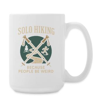 Frauen-solo-wanderer-empowerment-trail - Große Tasse 440 ml - Weiß - Rechts