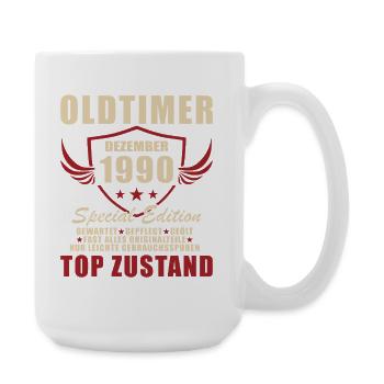 Oldtimer Dezember 1990 Sonderedition - Große Tasse 440 ml - Weiß - Rechts