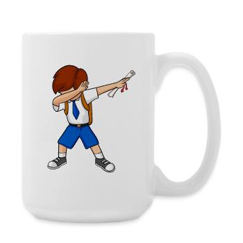 Dabbing Graduation Kid Diploma School Schüler - Große Tasse 440 ml - Weiß - Rechts