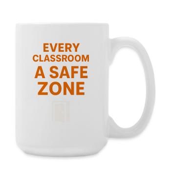 Sympathie anti-harcèlement, Lève-toi - Grande tasse 440 ml - blanc - Droite