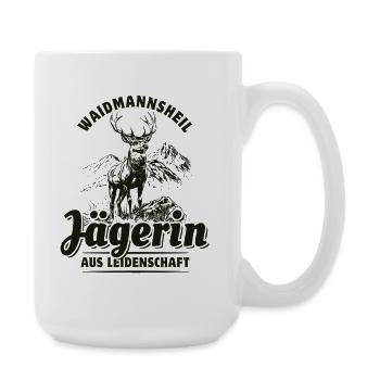Waidmannsheil - Passionate hunter - Large Mug 440 ml - white - Right