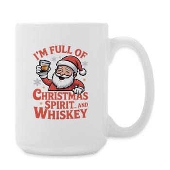 Santa Whiskey Christmas Spirit - Large Mug 440 ml - white - Right