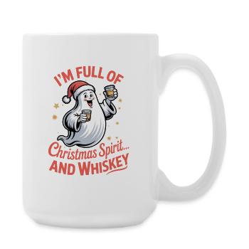 Whiskey Santa Christmas Spirit - Large Mug 440 ml - white - Right