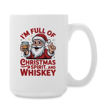 Santa Whiskey Christmas Spirit - Large Mug 440 ml - white - Right