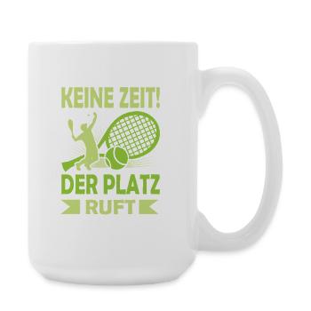 Joueur de tennis offre des tenues de paroles de tennis - Grande tasse 440 ml - blanc - Droite