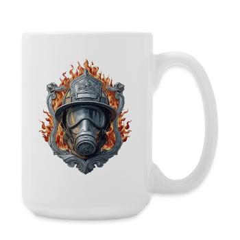 Firefighter Feuerwehr - Freiwillige Feuerwehr 112 - Große Tasse 440 ml - Weiß - Rechts