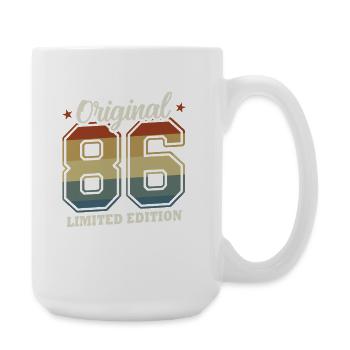 Original 1986 Vintage Vintage Anniversaire Rétro - Grande tasse 440 ml - blanc - Droite