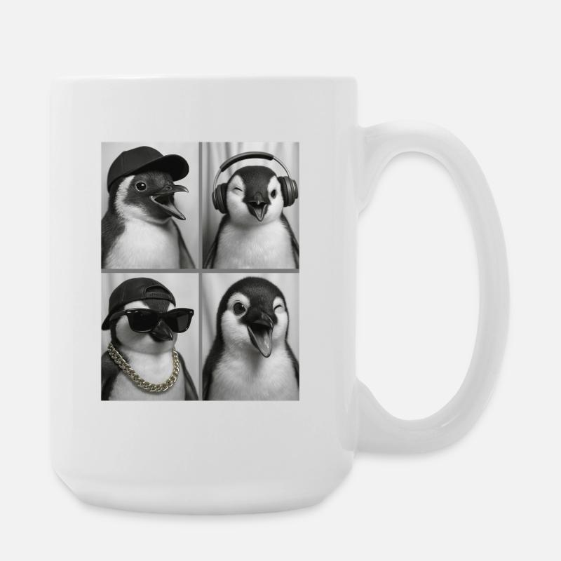 Pinguin - Große Tasse 440 ml - Weiß
