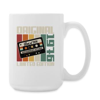 Original 1976 Jahrgang Vintage Geburtstag Retro - Große Tasse 440 ml - Weiß - Rechts