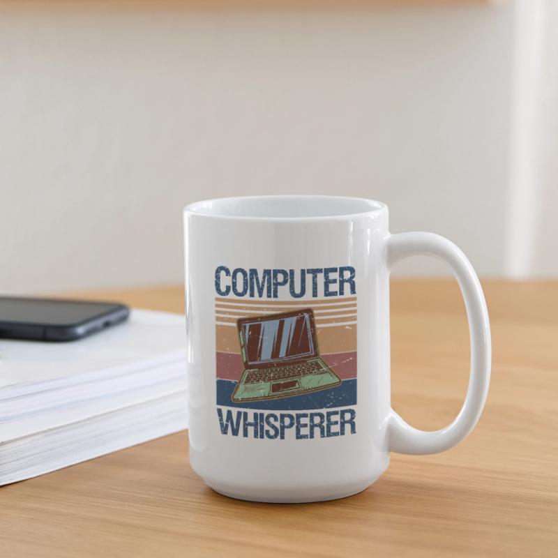 Computer Whisperer Shirt IT Tech Support Nerds Große Tasse 440 ml