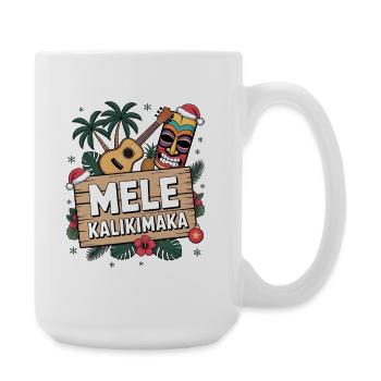 Noël Mele Kalikimaka Hawaii - Grande tasse 440 ml - blanc - Droite