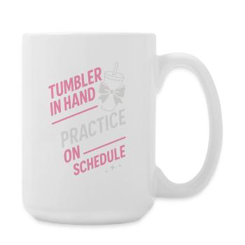 Cheer Mom Club Geschenk - Große Tasse 440 ml - Weiß - Rechts