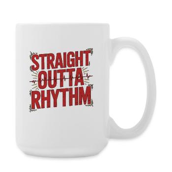 Technicien cardiaque Imagerie cardiaque Directement hors du rythme - Grande tasse 440 ml - blanc - Droite