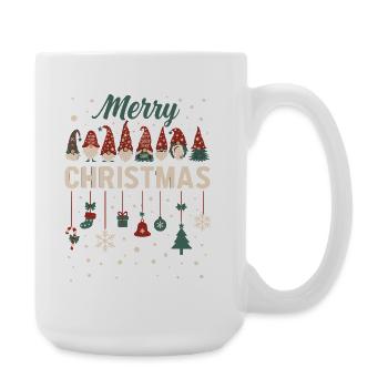 Joyeux Noël Guirlande de Nains - Grande tasse 440 ml - blanc - Droite