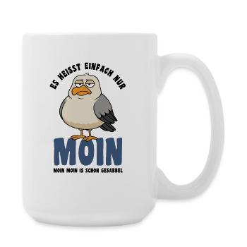 Seagull - It's simply a matter of "Moin" - saying - Large Mug 440 ml - white - Right