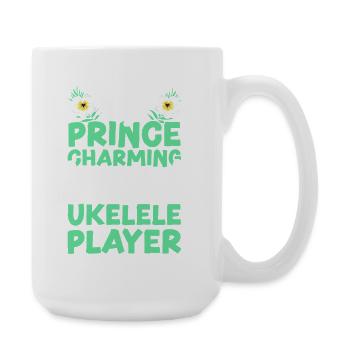 Hawaiian Ukulele Uke Girlfriend My - Große Tasse 440 ml - Weiß - Rechts