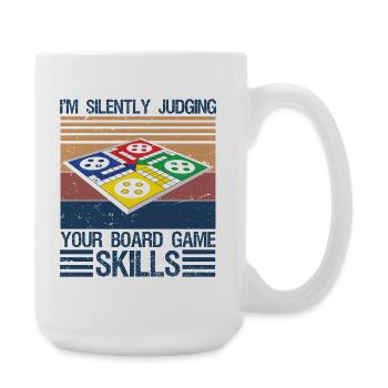 I'm Silently Judging Your Board Game Skills - Large Mug 440 ml - white - Right