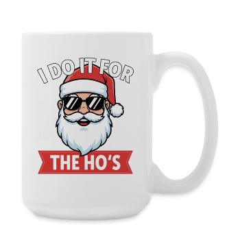 Père Noël avec des lunettes de soleil – un discours espiègle - Grande tasse 440 ml - blanc - Droite