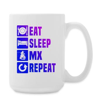 Ambiances de motocross pour le motocross - Grande tasse 440 ml - blanc - Droite