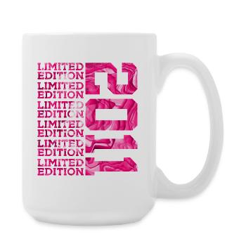LIMITED EDITION 2011 15 YEARS PINK 15TH BIRTHDAY - Large Mug 440 ml - white - Right