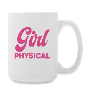 Mädchen liebt Physiotherapie - Große Tasse 440 ml - Weiß - Rechts