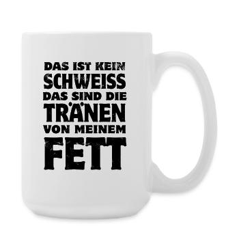 This is not sweat - fitness - weight loss saying - Large Mug 440 ml - white - Right