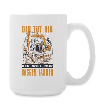 Conducteur d’excavatrice Gifts Opérateur d’excavatrice sur le chantier de construction - Grande tasse 440 ml - blanc - Droite