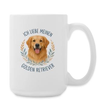 J’adore mon golden retriever | Maman des chiens - Grande tasse 440 ml - blanc - Droite
